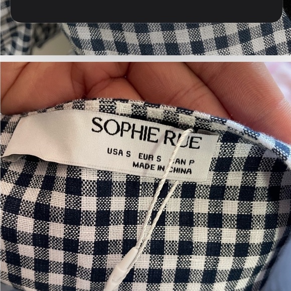 Navy checkered Maxi Dress - Picture 5 of 6